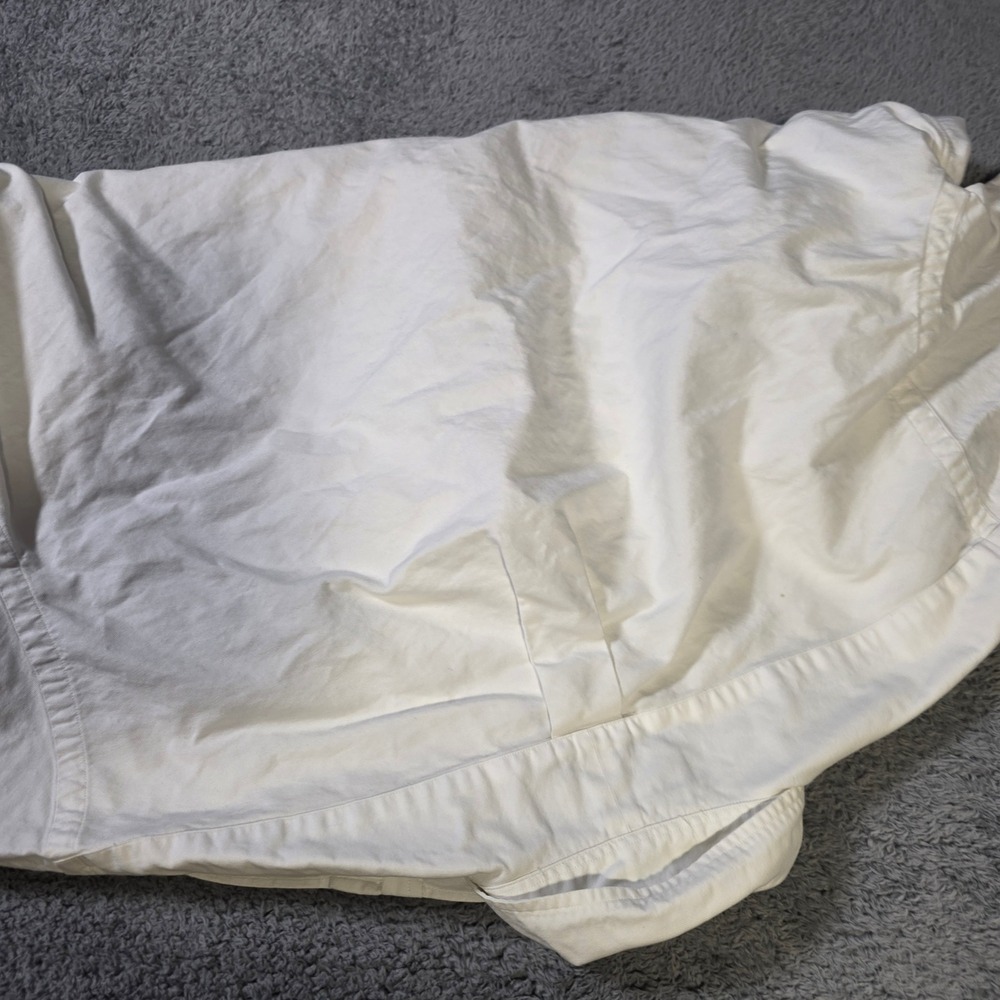 Ralph Lauren Mens 16-32 Yarmouth Button Down Shirt White Cotton Oxford Long Slv - Picture 8 of 10